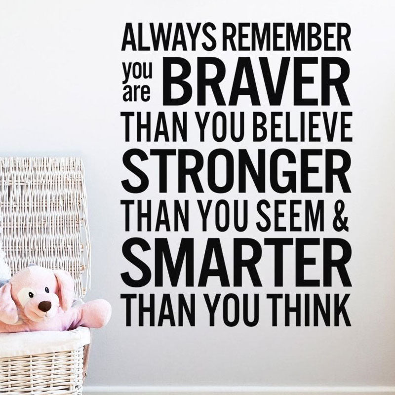 Inspiring Quote Wall Decal