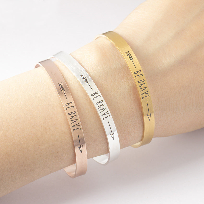 Be Brave Cuff Bracelet