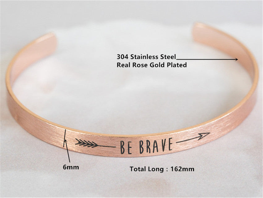 Be Brave Cuff Bracelet