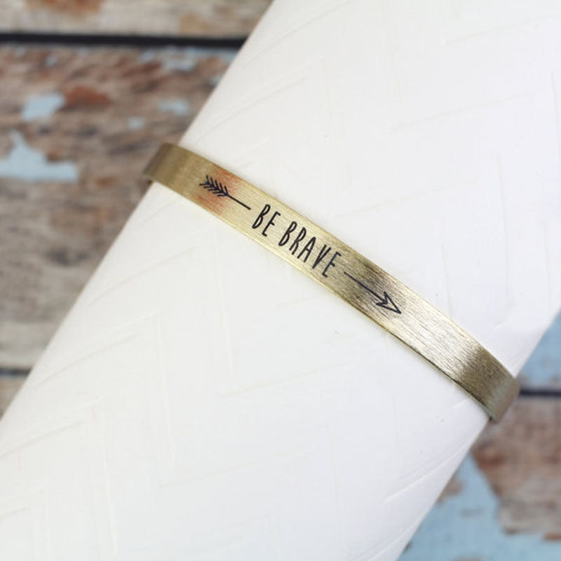Be Brave Cuff Bracelet