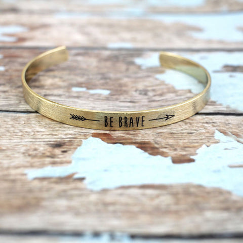 Be Brave Cuff Bracelet
