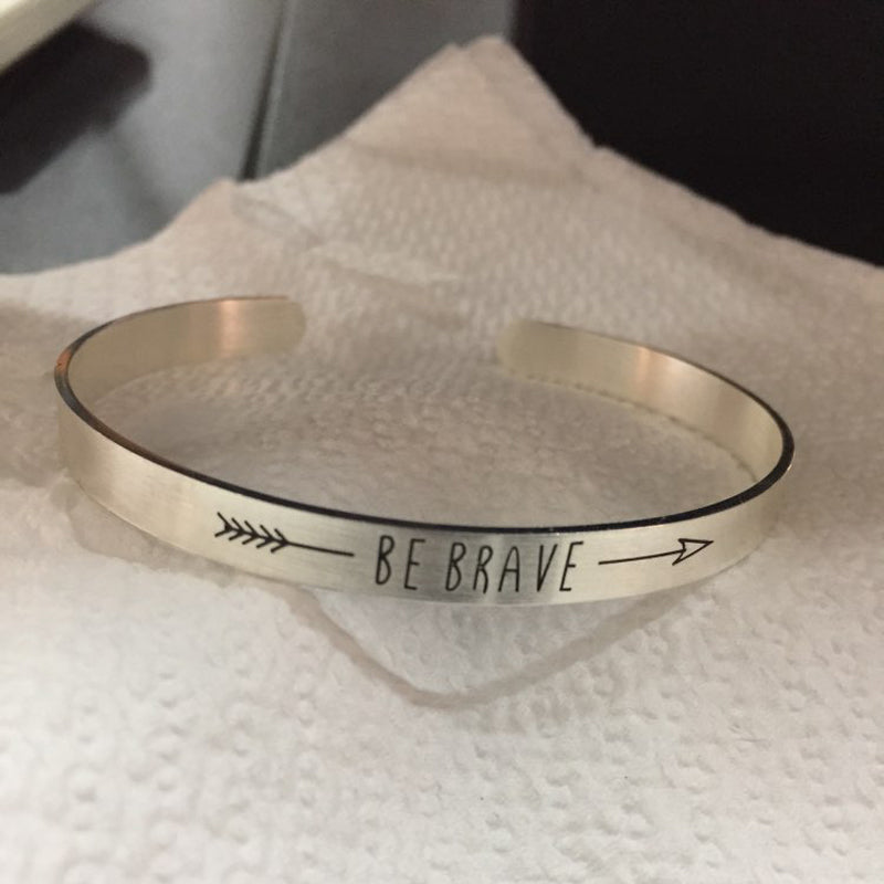 Be Brave Cuff Bracelet