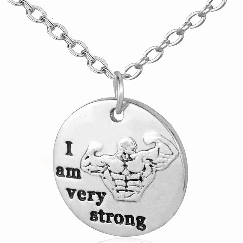 I am Very Strong Pendant Necklace