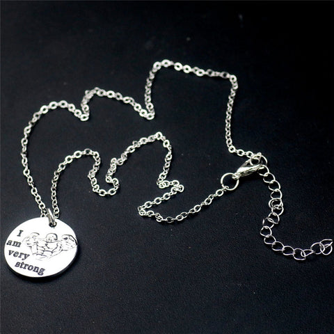 I am Very Strong Pendant Necklace