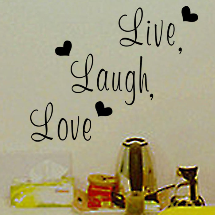 Inspirational Live Laugh Love Vinyl Wall Decal