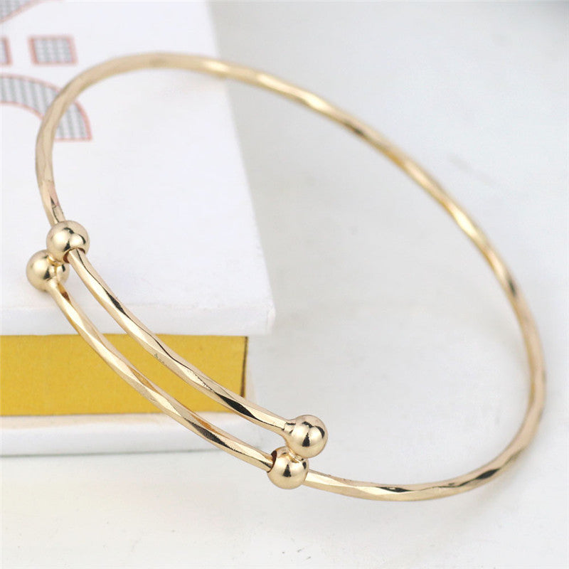 Encouragement Monogram Wire Bangle Bracelet