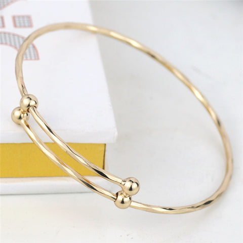 Encouragement Monogram Wire Bangle Bracelet