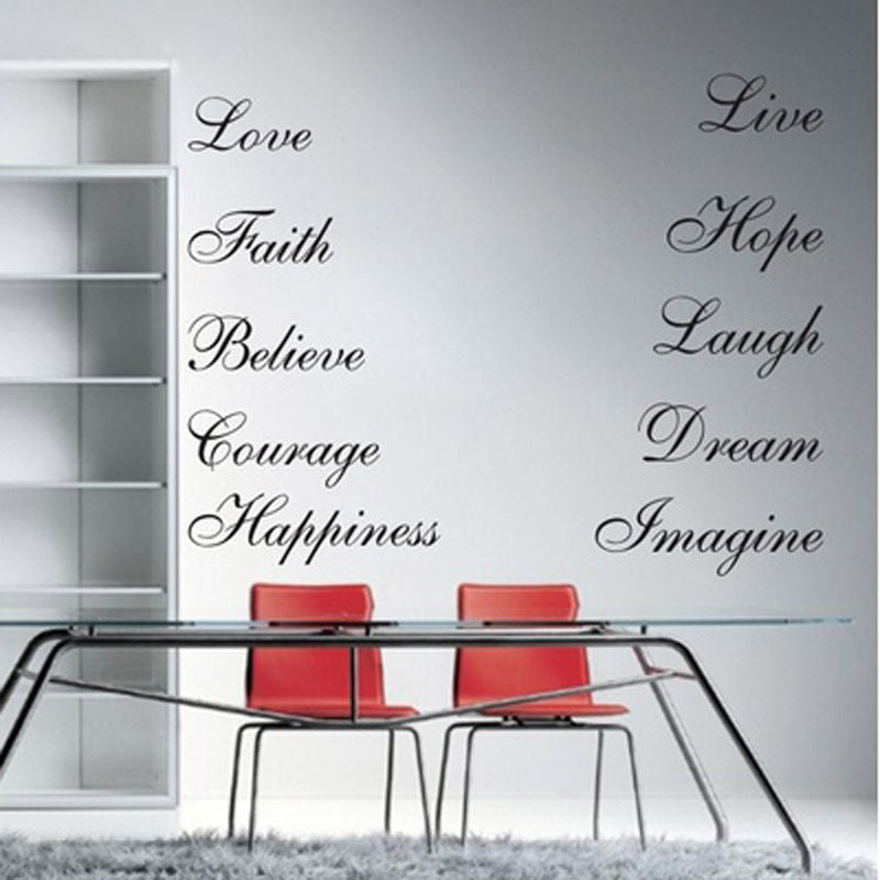 10 Inspirational Words Wall Decor
