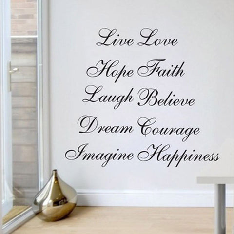 10 Inspirational Words Wall Decor