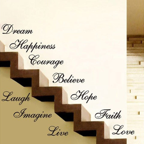 10 Inspirational Words Wall Decor