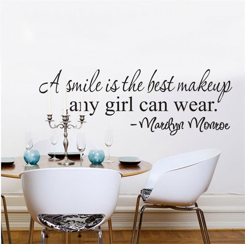 Marilyn Monroe Inspirational Quote Wall Decal