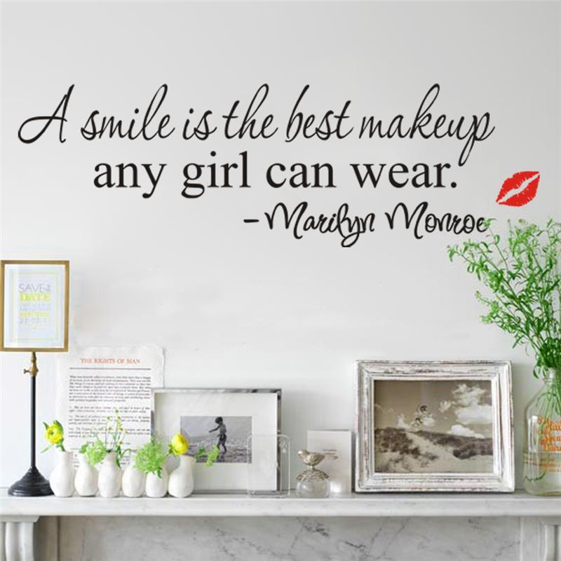 Marilyn Monroe Inspirational Quote Wall Decal