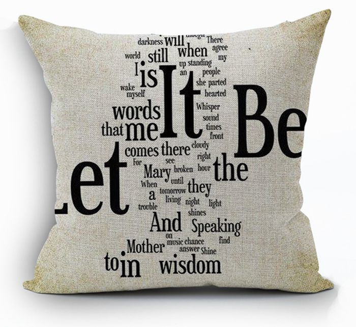 Inspirational Quote Print Pillow Cover