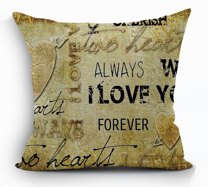Inspirational Quote Print Pillow Cover