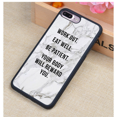 Motivational Gym Fitness Quotes Phone Case