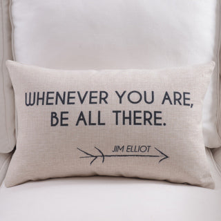 Cotton Motivational Worlds Pillow Case