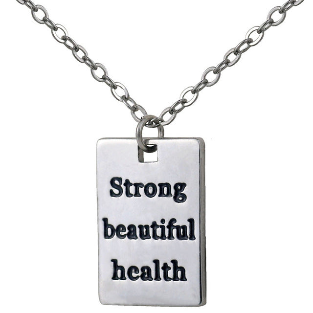 I am Very Strong Pendant Necklace