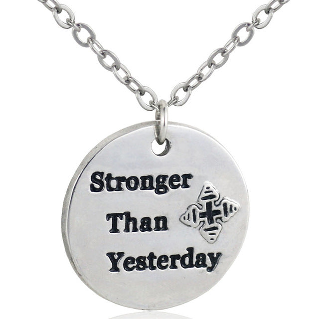 I am Very Strong Pendant Necklace
