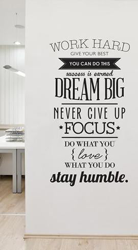 Motivation Wall Decals